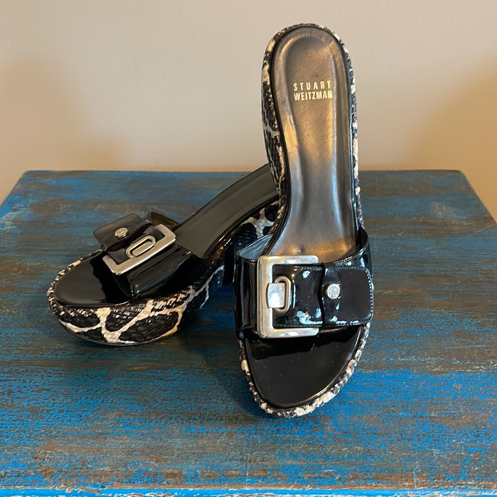Nwot Stuart Weitzman Wedge Slides - image 1